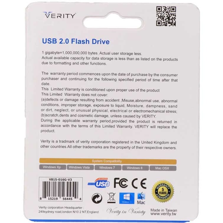V815 16GB USB 2.0 Flash Memory